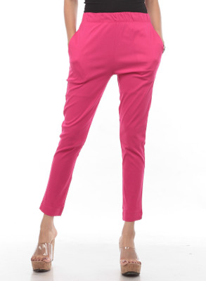 TRUELADY Regular Fit Women Pink Trousers