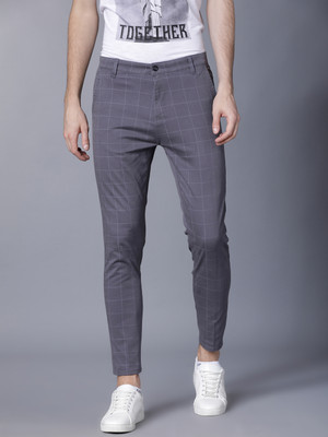 HIGHLANDER Slim Fit Men Grey Trousers
