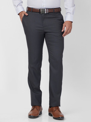 Raymond Slim Fit Men Grey Trousers