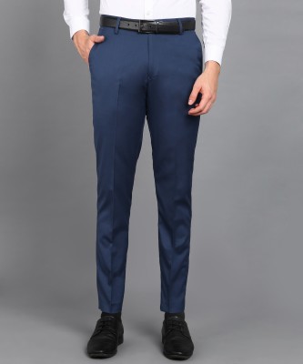 METRONAUT Slim Fit Men Lycra Blend Blue Trousers
