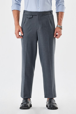 Snitch Relaxed Men Grey Trousers