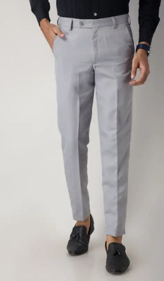 HNJ FASHIONN Tapered Men Grey Trousers