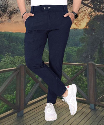 THE PVR CLOTHING Straight Fit Men Blue Trousers