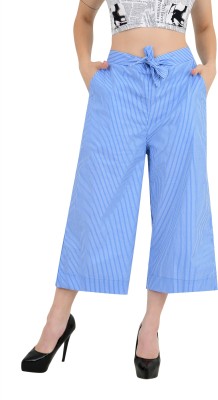 Tara Lifestyle Flared Women Blue Trousers