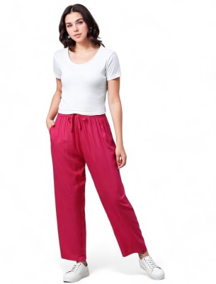 PT LADY Comfort Fit Women Pink Trousers