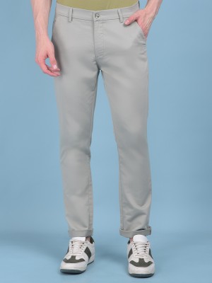 CRIMSOUNE CLUB Slim Fit Men Light Green Trousers