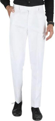 MarcNTailor Tapered Men White Trousers
