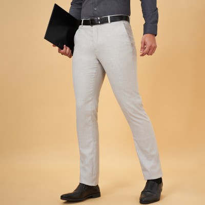 Peregrine by Pantaloons Regular Fit Men Black Trousers