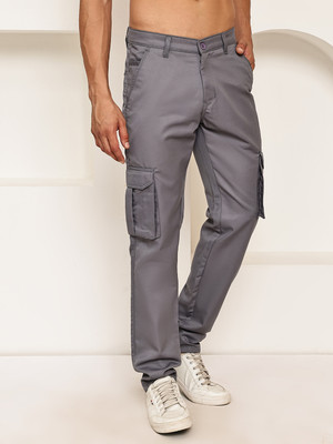 Indian Needle Relaxed Men Grey Trousers