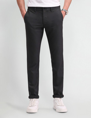 Arrow Sport Slim Fit Men Grey Trousers