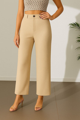 KARIMA INETERNATIONAL Regular Fit Women Beige Trousers