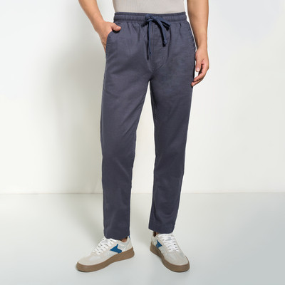 7 Alt by Pantaloons Men Grey Trousers