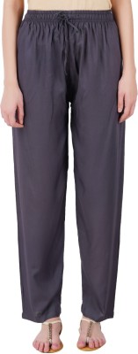 Happy Bunny Relaxed Women Grey Trousers