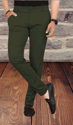 Nitya TrackP Regular Fit Men Green Trousers