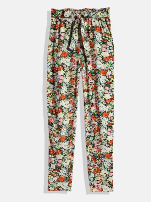 Justice Regular Fit Girls Multicolor Trousers