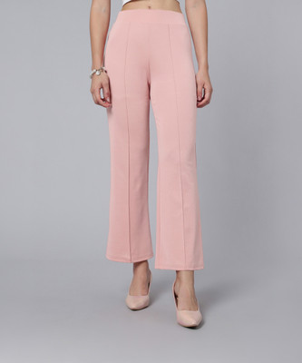 Selvia Regular Fit Women Pink Trousers