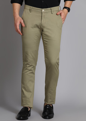 Allen Solly Slim Fit Men Green Trousers