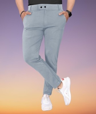 Shree Kandhal Fashion Slim Fit Men Grey Trousers