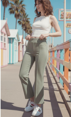 jocker Regular Fit Women Light Green Trousers
