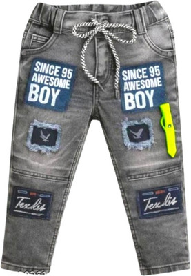 virupkesh Jogger Fit Boys Grey Jeans
