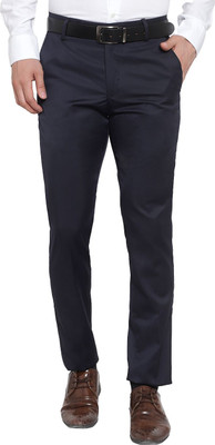 AS FASHION Slim Fit Men Blue Trousers