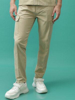 HIGHLANDER Regular Fit Men Khaki Trousers
