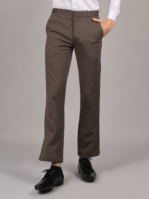 INTEGRITI Regular Fit Men Brown Trousers