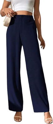 KARIMA INETERNATIONAL Regular Fit Women Dark Blue Trousers