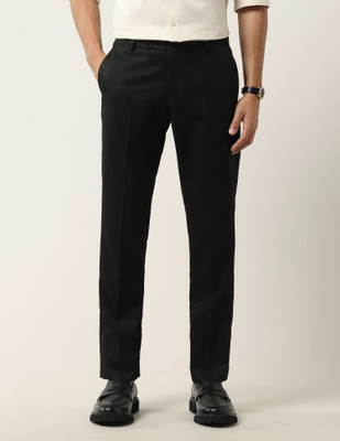 ARROW Tapered Men Black Trousers