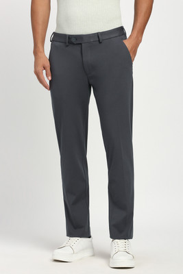 PETER ENGLAND Slim Fit Men Grey Trousers