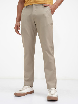 HIGHLANDER Slim Fit Men Beige Trousers