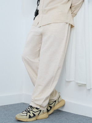 The Souled Store Straight Fit Men White Trousers