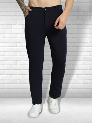METRONAUT Regular Fit Men Dark Blue Trousers