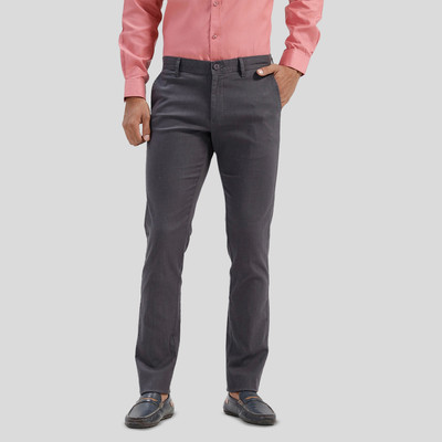 Ariser Slim Fit Men Grey Trousers