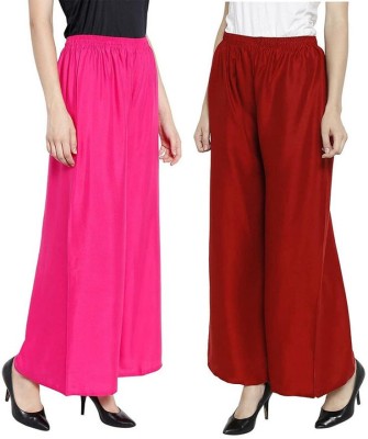 KGN FASHION Regular Fit Women Pink, Maroon Trousers