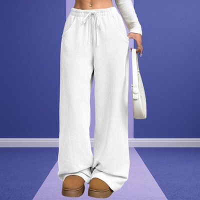 Anitafashion Regular Fit Women White Trousers