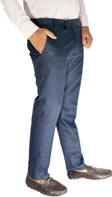 BAKIS BOREN Regular Fit Men Light Blue Trousers