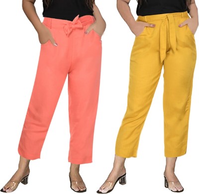 PREEGO Regular Fit Women Multicolor Trousers