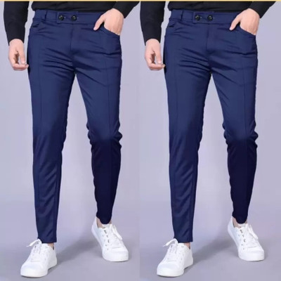 SUMITGARMENT Regular Fit Men Blue Trousers