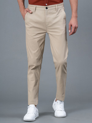 REDTAPE Skinny Fit Men Beige Trousers