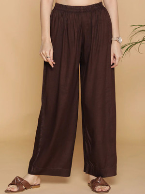Moirai Relaxed Women Brown Trousers