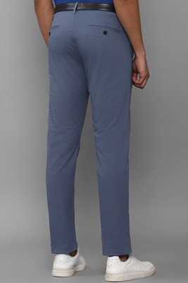 Allen Solly Slim Fit Men Blue Trousers