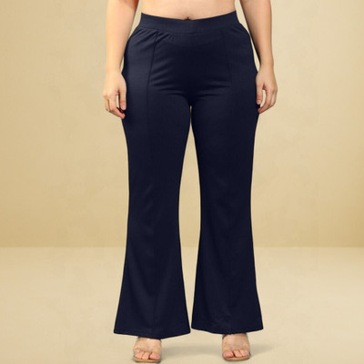 Anitafashion Comfort Fit, Regular Fit Women Dark Blue Trousers