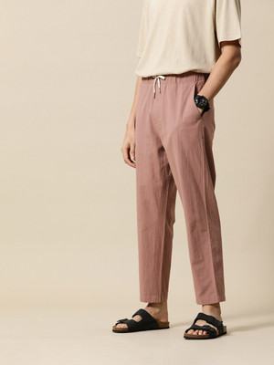 Mr Bowerbird Regular Fit Men Purple Trousers