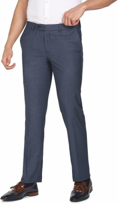 ARROW Regular Fit Men Blue Trousers