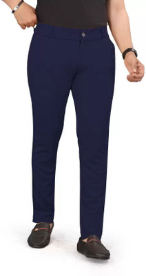 LEBOWSKI Regular Fit Men Blue Trousers