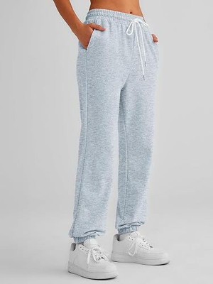 IRONDYE Loose Fit Women Grey Trousers