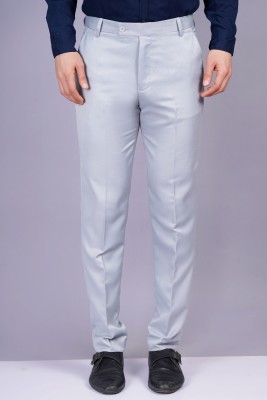 AXOLOTL Regular Fit Men Grey Trousers