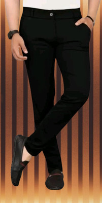 Nitya TrackP Regular Fit Men Black Trousers