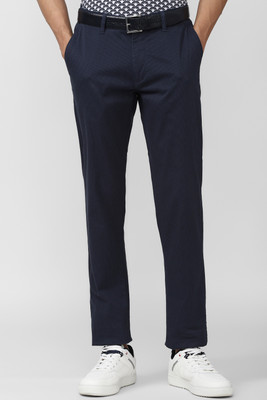 VAN HEUSEN Tapered Men Dark Blue Trousers